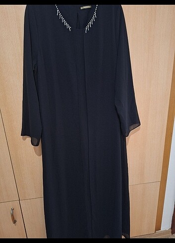 46 Beden siyah Renk Tekbir Abaya