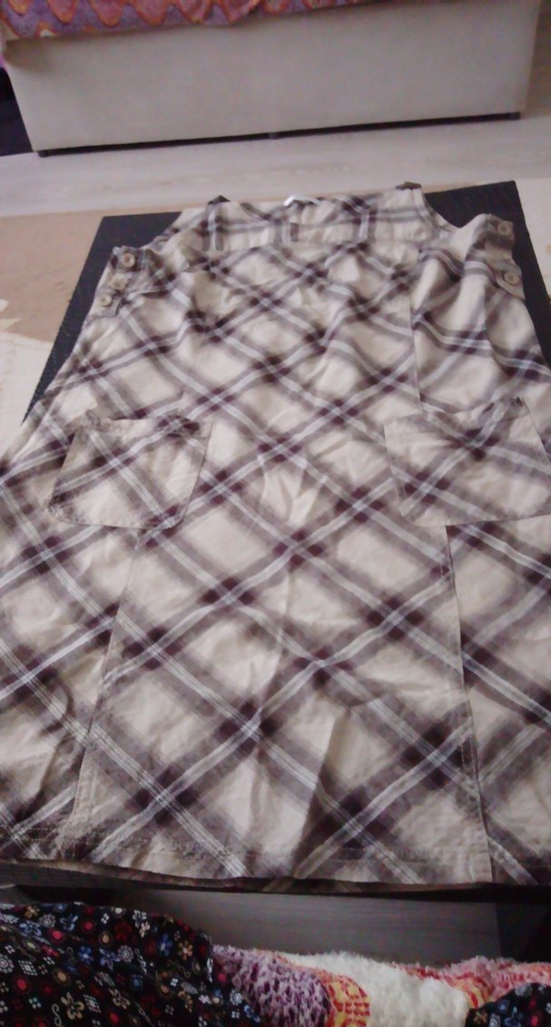 Düğmeli Midi Hamile elbisesi - Görsel 2