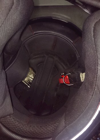 Kırmızı Parlak Biker Motosiklet Kaskı - Görsel 6