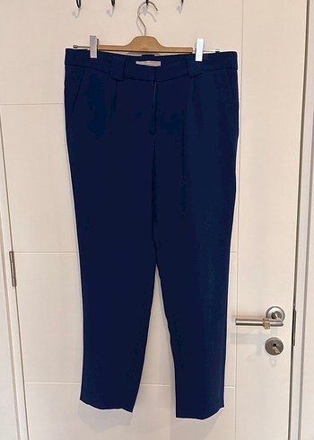 Polo Garage Kadın Mavi Pilili Kumaş Pantolon