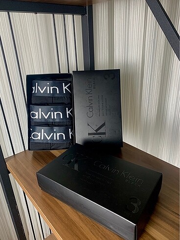 Orijinal Kutulu 3'lü calvin klein Boxer Seti