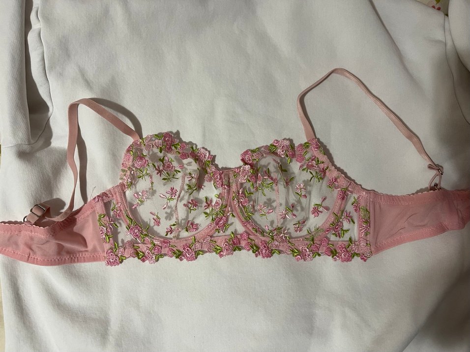 Nakışlı Pembe Bohem Sütyen Takımı - Görsel 2