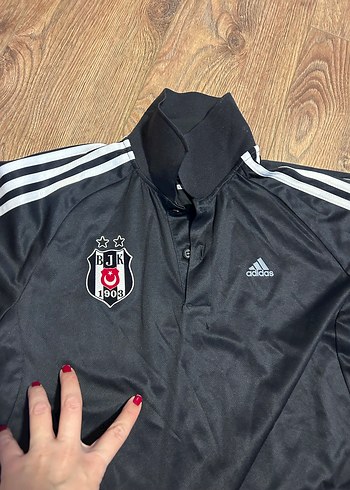 Siyah Beşiktaş Polo Yaka Kısa Kollu Forma - Görsel 9