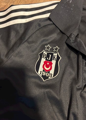 Siyah Beşiktaş Polo Yaka Kısa Kollu Forma - Görsel 2