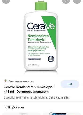 Cerave nemlendiren temizleyici
