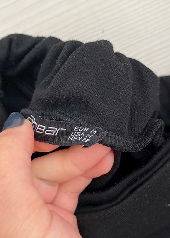 Diğer Düğmeli Siyah Mini Etek