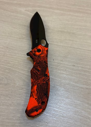 Kırmızı turuncu  Katlanabilir Cep Bıçağı - Görsel 2