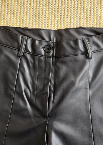 Siyah deri pantolon - Görsel 4