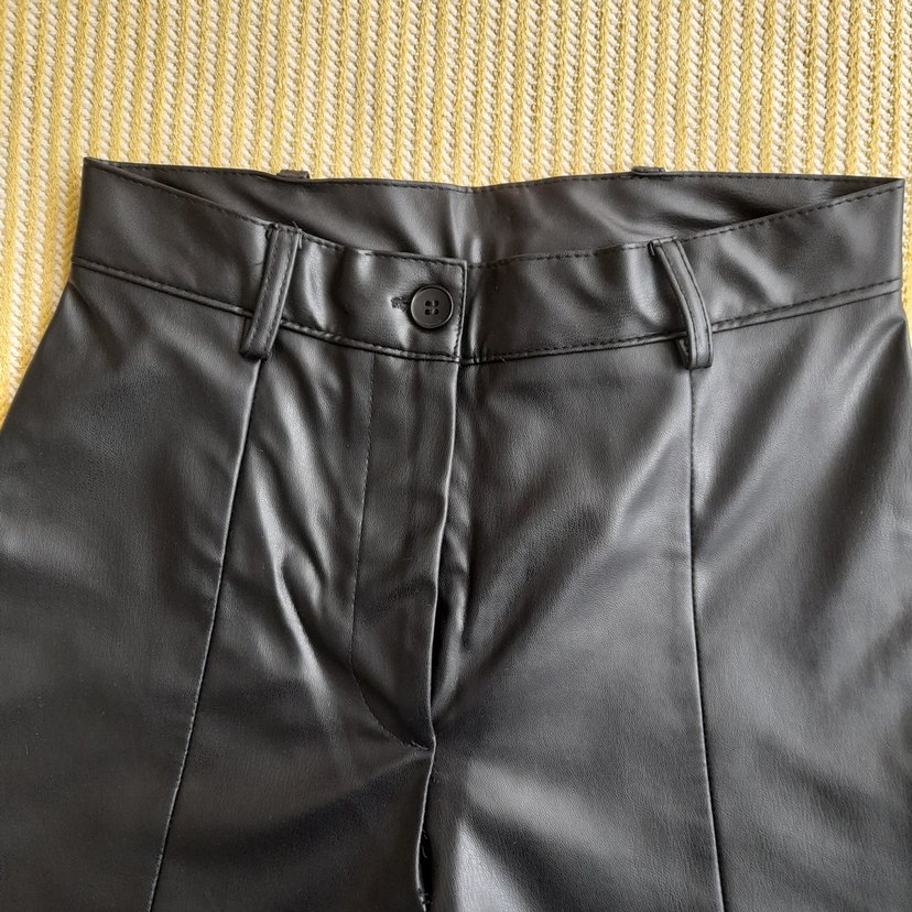 Siyah deri pantolon - Görsel 4