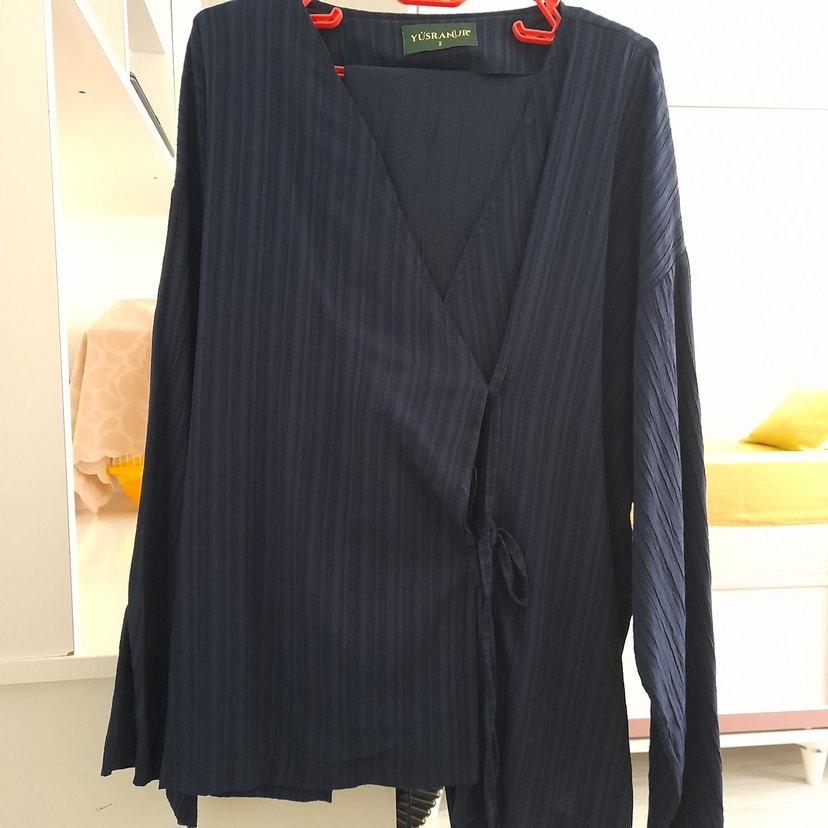 Lacivert Kadın Etekli Takım - Görsel 2