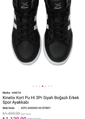 Kinetix Siyah Boğazlı Erkek Spor Ayakkabı - Görsel 2