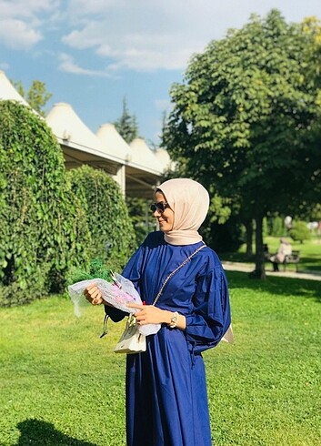 Diğer Tesettür Elbise Lacivert 