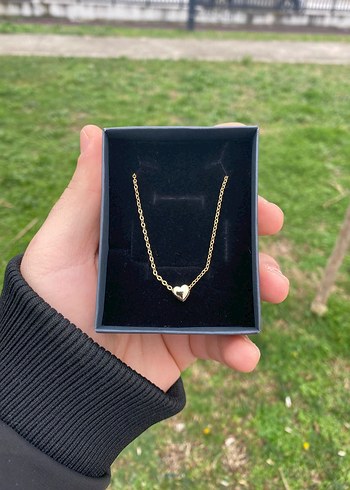 Zincir Detaylı Mini Altın Rengi Kolye - Görsel 2