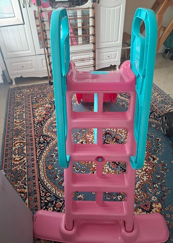 Renkli Pembe Çocuk Kaydırağı - Görsel 3