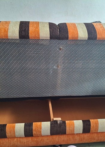 Çizgili Kahverengi Modern Koltuk Takımı - Görsel 4