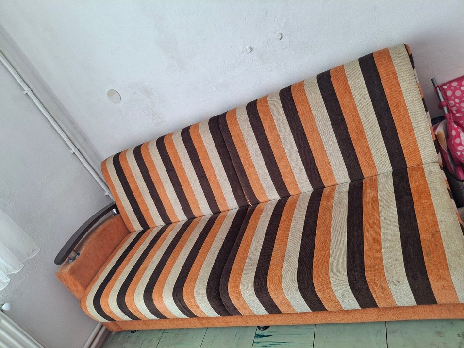 Çizgili Kahverengi Modern Koltuk Takımı - Görsel 2