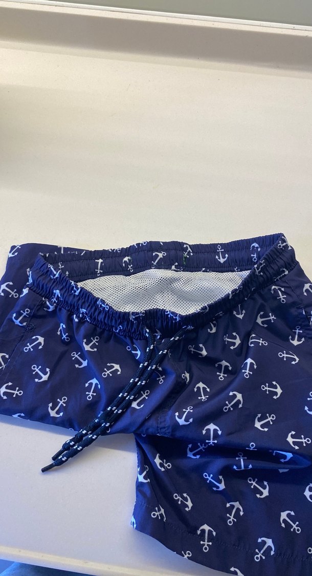 Mavi Çapa Desenli Mini Erkek çocuk deniz mayo - Görsel 3