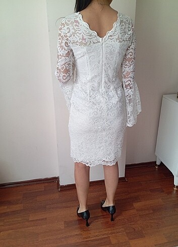 38 Beden beyaz Renk Nikah elbisesi