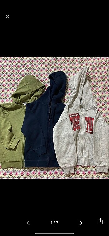H&M ve Lcw kapşonlu sweat 4-5 yaş
