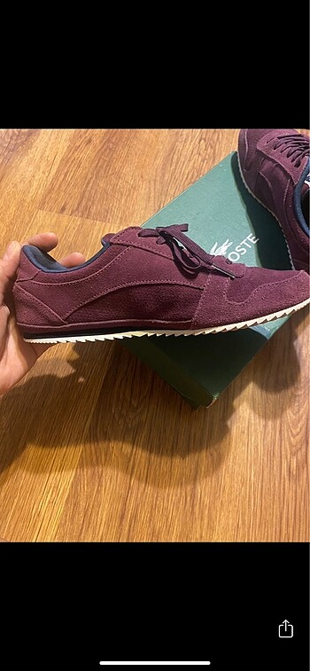 38 Beden mor Renk Lacoste 38 mürdüm rengi kadın ayakkabı