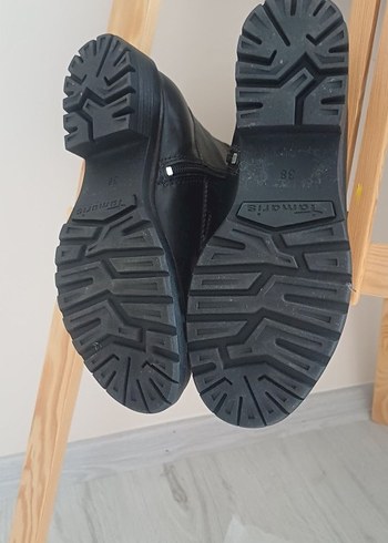 Siyah Deri Kadın Gotik Bot - Görsel 5