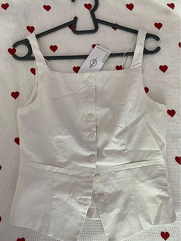 xs Beden beyaz Renk stradivarius yelek