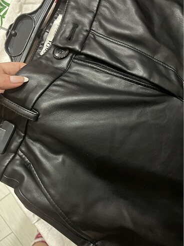 m Beden zara deri pantolon m beden