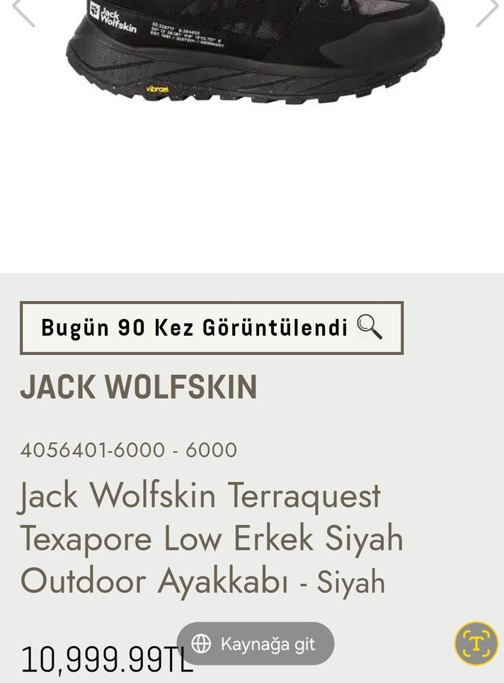 Jack Wolfskin Terraquest Texapore Low Erkek  Outdoor Ayakkabı - Görsel 3