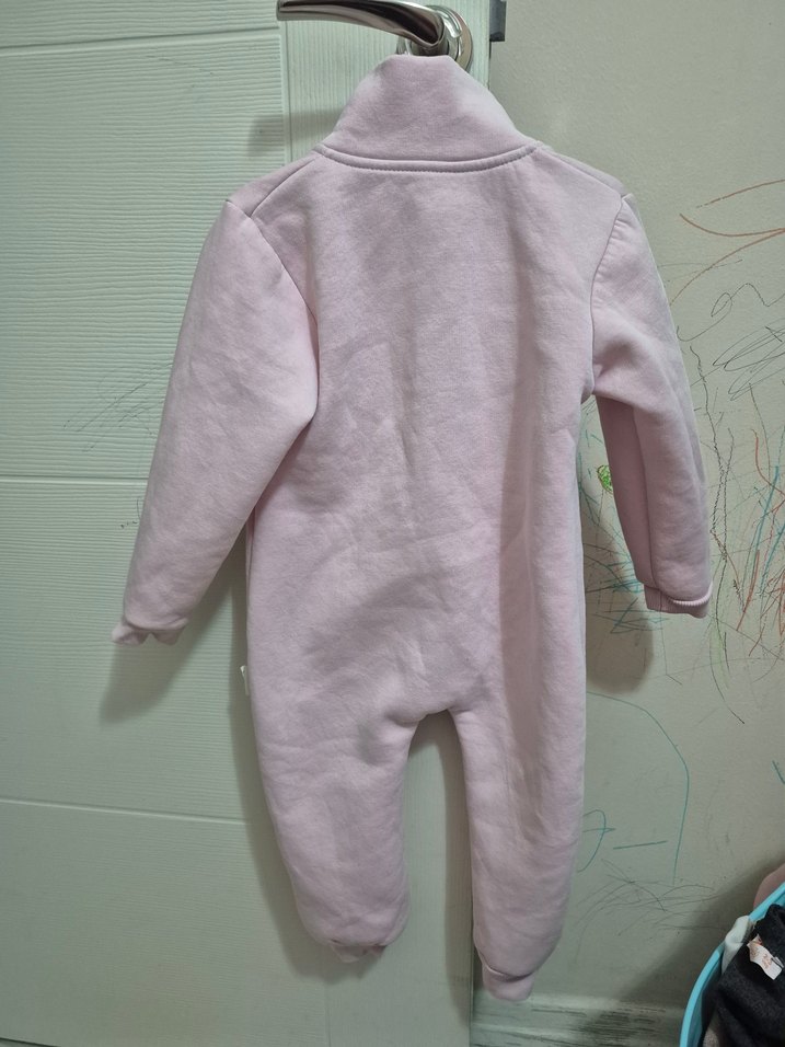Fermuarlı Pembe Bebek Kız Tulum - Görsel 3