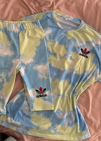 Adidas Nike Tshirt Sort İkili Takim Set