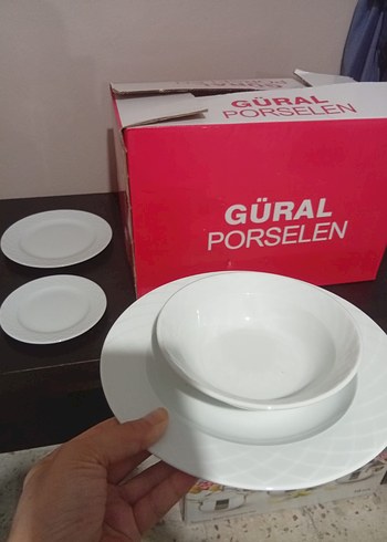 Güral Porselen Beyaz Yemek Takımı