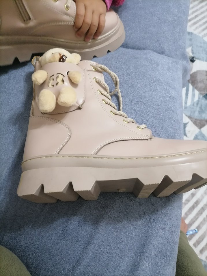 Leopar Desenli Bej Platform Tabanlı Kadın Bot - Görsel 2