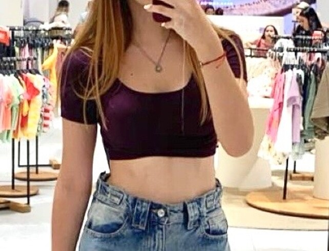 Addax Mor Crop - Görsel 2