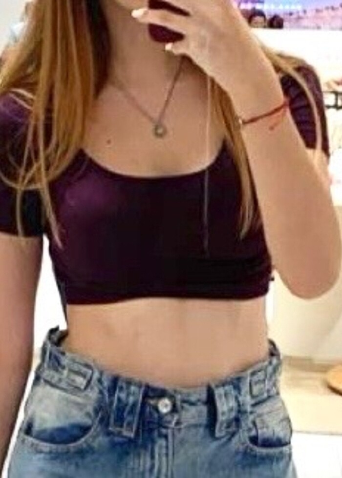 Addax Mor Crop - Görsel 2