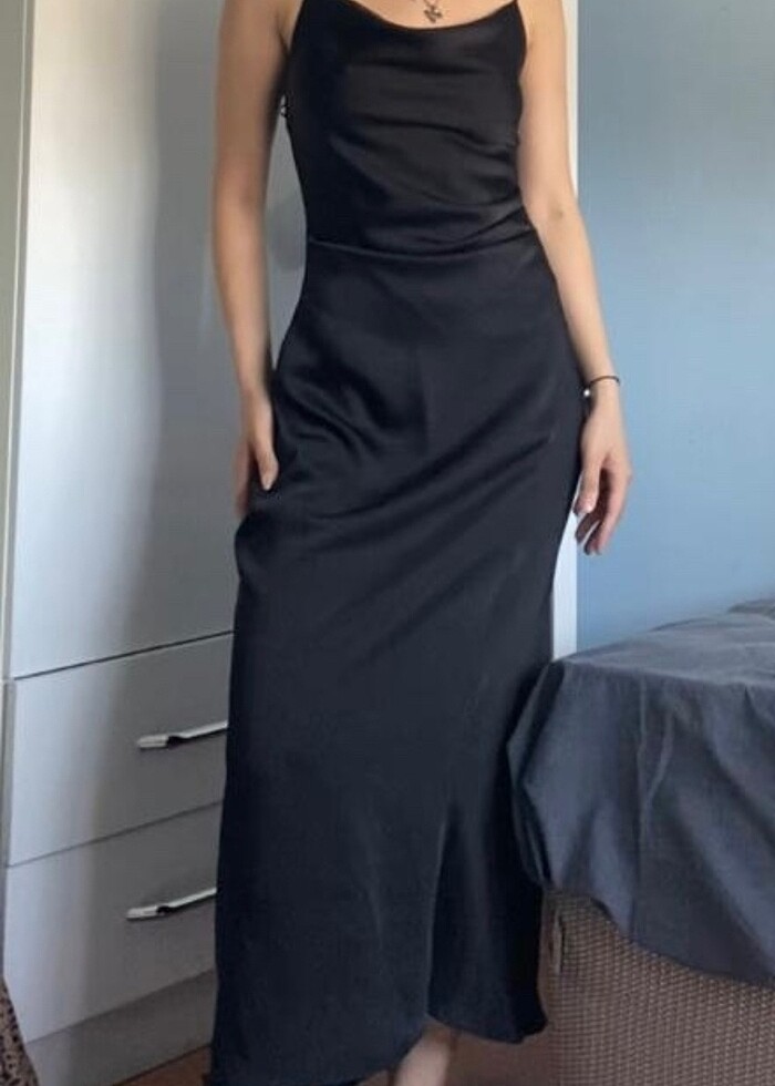 Zara Saten Elbise - Görsel 3