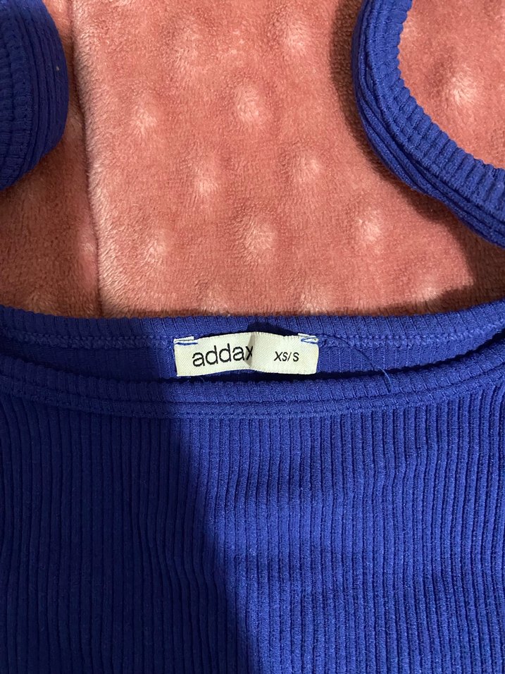 Lacivert Askılı Crop - Görsel 4