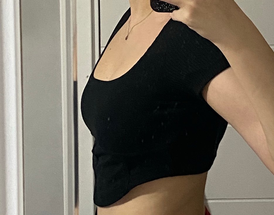 Siyah Mini Crop - Görsel 4