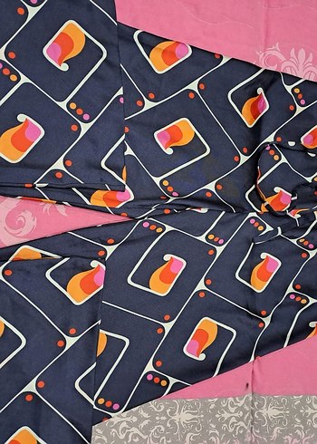 m Beden Zara yurtdisi yeni Bohem Retro Desenli Bol Paça Pantolon