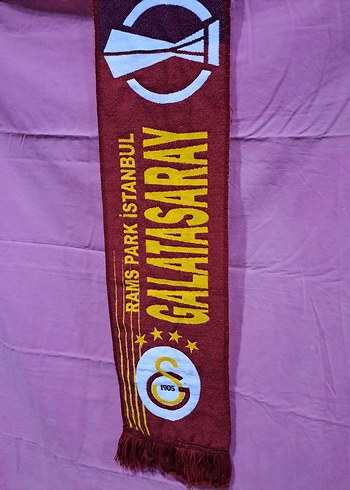 Galatasaray Bordo Galatasaray Uzun Desenli Erkek Atkı