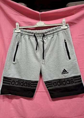 l/xl Beden gri Renk Orijinal Adidas Bağcıklı Spor Şort