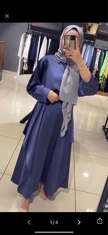 Qooq marka saten etek gömlek takım