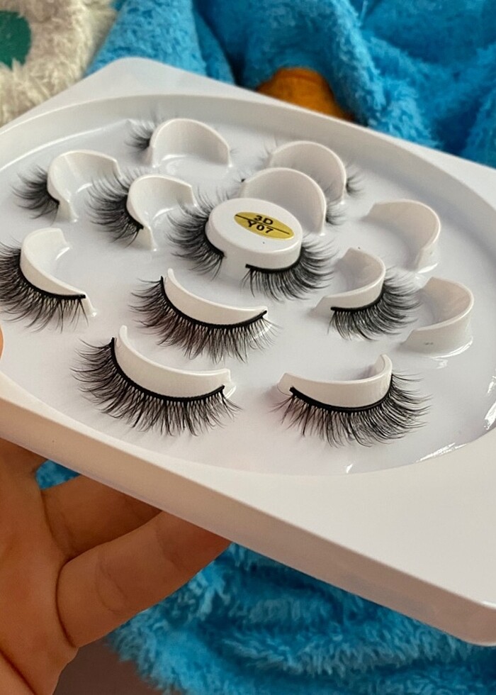 Doğal İpek Yoğun hacimli kirpik - Görsel 2