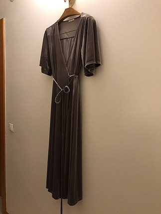 Zara kadife anvelop elbise 