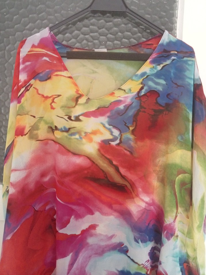 Renkli plaj elbisesi - Görsel 2