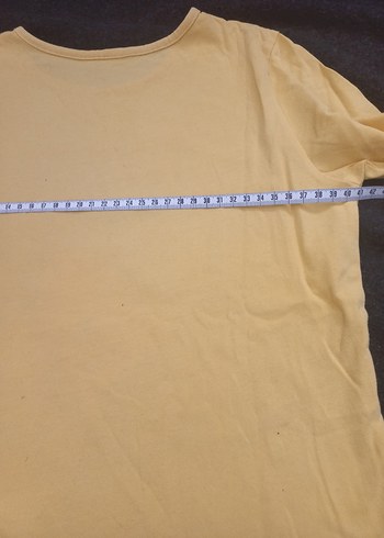 11-12 Yaş Beden sarı Renk (A006) LCW Sarı Uzun Kollu Kız Tişörtü Baskılı Teddy