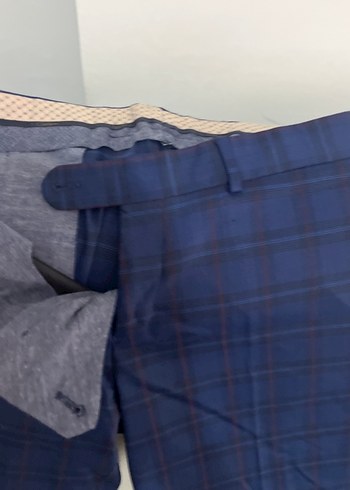 Erkek Lacivert Rahat Kesim Ofis Pantolonu - Görsel 4