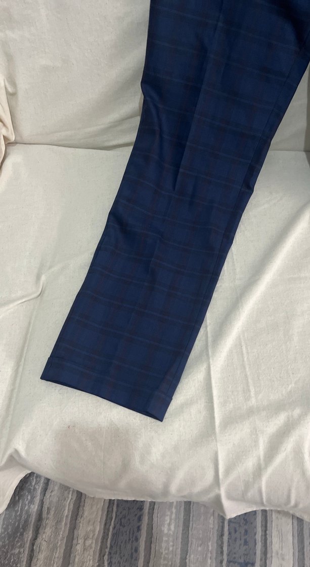 Erkek Lacivert Rahat Kesim Ofis Pantolonu - Görsel 2