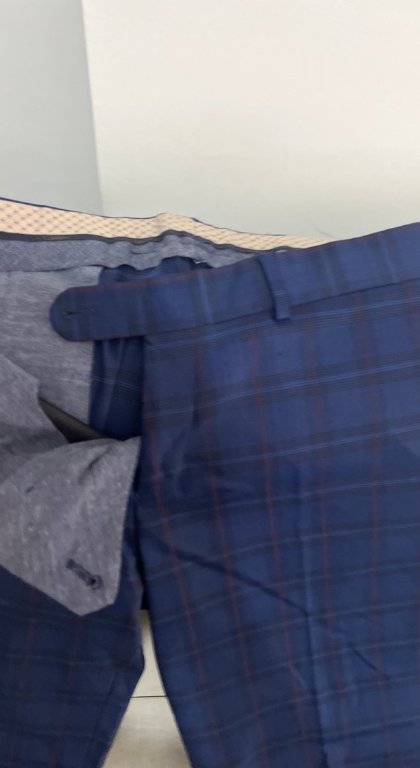 Erkek Lacivert Rahat Kesim Ofis Pantolonu - Görsel 4