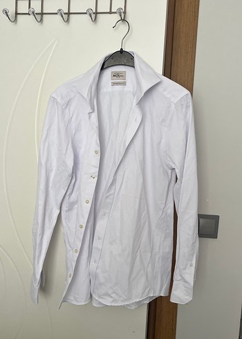 AC&co. Beyaz Kısa Kollu Pamuklu Gömlek - Görsel 2