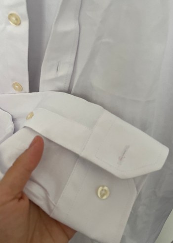 AC&co. Beyaz Kısa Kollu Pamuklu Gömlek - Görsel 3